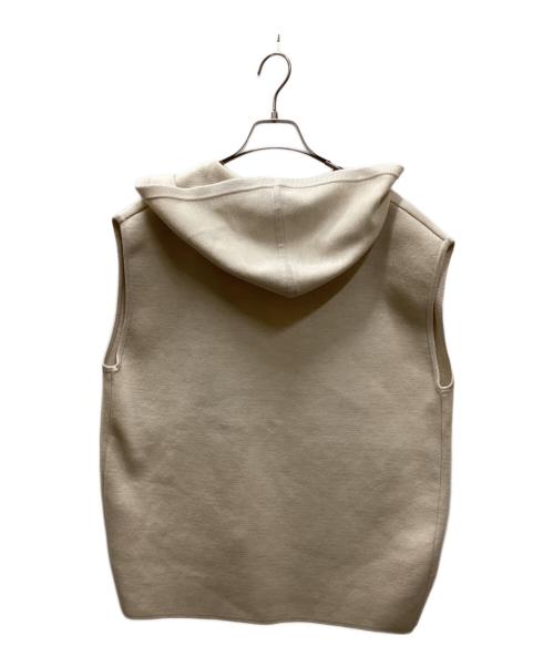 BALLSEY（ボールジィ）BALLSEY (ボールジィ) ウールポリエステルミラノリブ フーディジレ アイボリー サイズ:ｓの古着・服飾アイテム