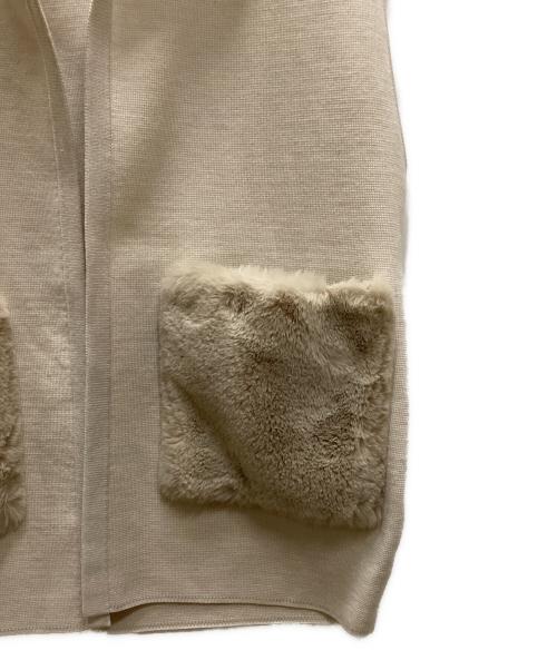 BALLSEY（ボールジィ）BALLSEY (ボールジィ) ウールポリエステルミラノリブ フーディジレ アイボリー サイズ:ｓの古着・服飾アイテム