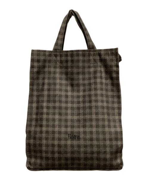 Hoaw.（ハァウ）Hoaw. (ハァウ) sampo (サンポ) コラボトートバッグ カーキの古着・服飾アイテム