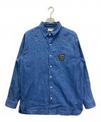LACOSTEラコステ）の古着「バイアスカットデニムシャツ」｜インディゴ