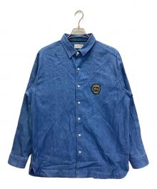 LACOSTE（ラコステ）の古着「バイアスカットデニムシャツ」｜インディゴ