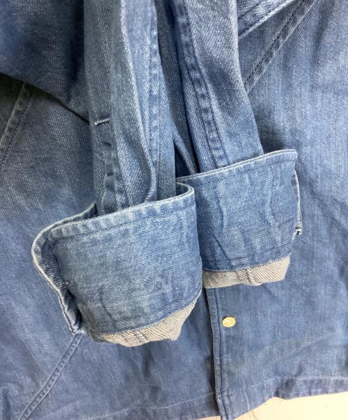 LACOSTE（ラコステ）LACOSTE (ラコステ) バイアスカットデニムシャツ インディゴ サイズ:M/L 未使用品の古着・服飾アイテム