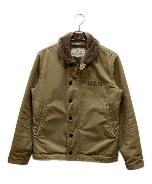 AVIREX（アヴィレックス）AVIREX (アヴィレックス) N-1デッキジャケット ベージュ サイズ:Lの古着・服飾アイテム