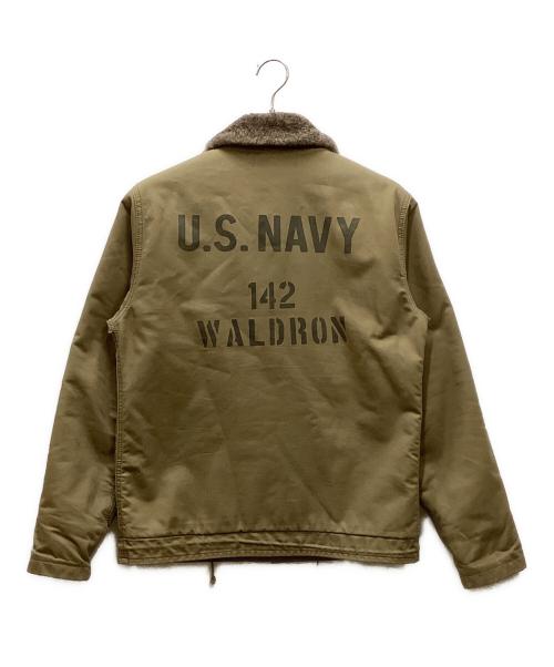 AVIREX（アヴィレックス）AVIREX (アヴィレックス) N-1デッキジャケット ベージュ サイズ:Lの古着・服飾アイテム