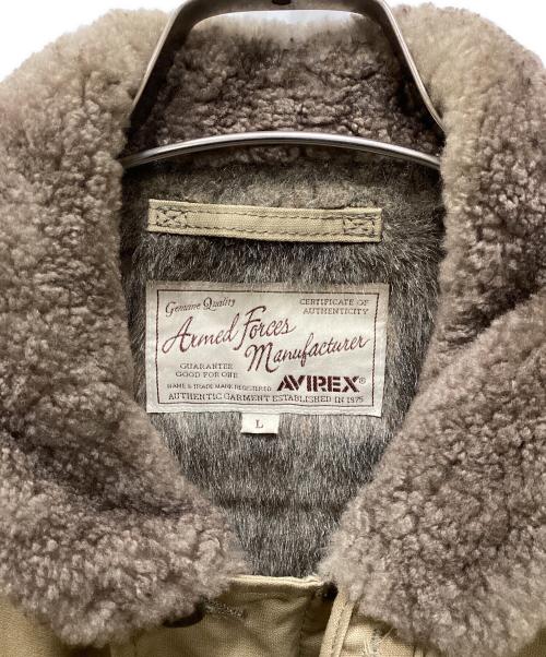 AVIREX（アヴィレックス）AVIREX (アヴィレックス) N-1デッキジャケット ベージュ サイズ:Lの古着・服飾アイテム