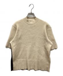 AKIRA NAKA（アキラナカ）の古着「バックフリンジモックネックニット」｜アイボリー