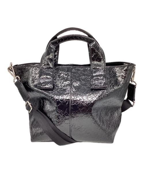 GALLARDA GALANTE（ガリャルダガランテ）GALLARDA GALANTE (ガリャルダガランテ) 2WAYパテントトートバッグ ブラックの古着・服飾アイテム