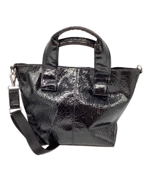 GALLARDA GALANTE（ガリャルダガランテ）GALLARDA GALANTE (ガリャルダガランテ) 2WAYパテントトートバッグ ブラックの古着・服飾アイテム