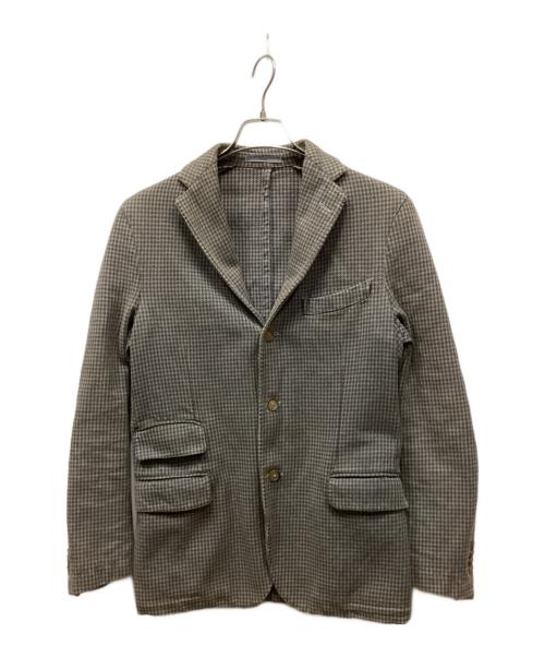 BOGLIOLI（ボリオリ）BOGLIOLI (ボリオリ) ハウンドトゥーステーラードジャケット スカイブルー サイズ:16の古着・服飾アイテム
