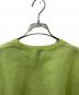 中古・古着 6(ROKU) BEAUTY&YOUTH (ロク ビューティーアンドユース) SHORT WIDE KNIT PULLOVER 黄緑 サイズ:表記無し：4000円