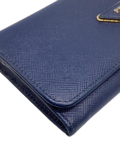 PRADA（プラダ）PRADA (プラダ) サフィアーノ長財布 ネイビーの古着・服飾アイテム