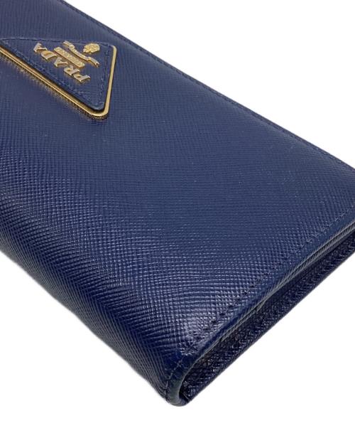 PRADA（プラダ）PRADA (プラダ) サフィアーノ長財布 ネイビーの古着・服飾アイテム