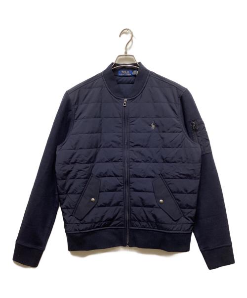 POLO RALPH LAUREN（ポロ・ラルフローレン）POLO RALPH LAUREN (ポロ・ラルフローレン) ハイブリッド ボンバー ジャケット ネイビー サイズ:M 未使用品の古着・服飾アイテム