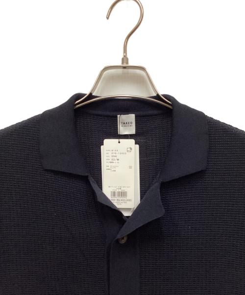 TAKEO KIKUCHI（タケオキクチ）TAKEO KIKUCHI (タケオキクチ) ニットシャツ ネイビー サイズ:M 未使用品の古着・服飾アイテム