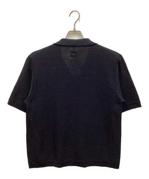 TAKEO KIKUCHI（タケオキクチ）TAKEO KIKUCHI (タケオキクチ) ニットシャツ ネイビー サイズ:M 未使用品の古着・服飾アイテム