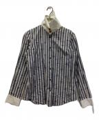 Vivienne Westwood RED LABELヴィヴィアンウエストウッドレッドレーベル）の古着「オーブ柄ストライプシャツ」｜ブルー