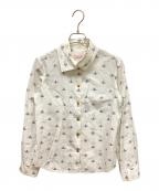 Vivienne Westwood RED LABELヴィヴィアンウエストウッドレッドレーベル）の古着「オーブ柄刺繍シャツ」｜ホワイト