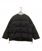 JOURNAL STANDARDジャーナルスタンダード）の古着「ナイロンタフタダウンノーカラーコート」｜ブラック