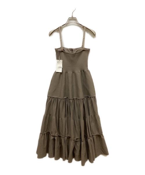 Snidel（スナイデル）Snidel (スナイデル) ベアティアードワンピース ベージュ サイズ:FREE 未使用品の古着・服飾アイテム