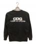 CDG (シーディージー) バックロゴプリントスウェット ブラック サイズ:XL：8000円