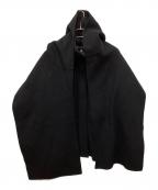 ETRE TOKYOエトレトウキョウ）の古着「フーディストールリバーショートコート」｜ブラック