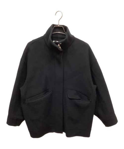 ETRE TOKYO（エトレトウキョウ）ETRE TOKYO (エトレトウキョウ) フーディストールリバーショートコート ブラック サイズ:ｓの古着・服飾アイテム