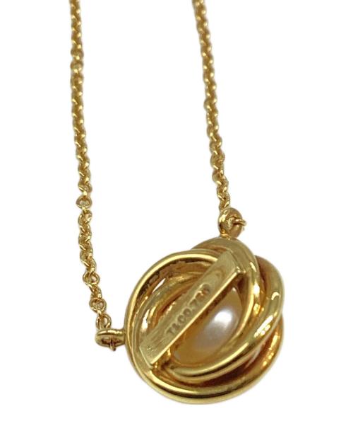 TIFFANY & Co.（ティファニー）Tiffany & Co. (ティファニー) K18YGツイストサークルパールネックレスの古着・服飾アイテム