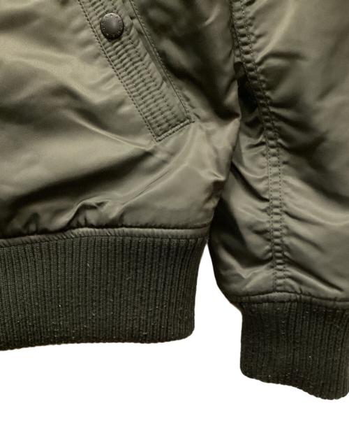 ALPHA（アルファ）ALPHA (アルファ) フーデッド リブジャケット オリーブ サイズ:Ｌの古着・服飾アイテム