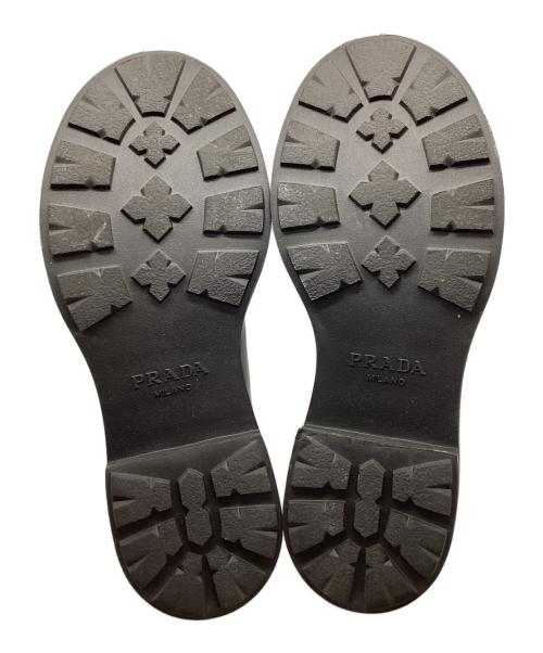 PRADA（プラダ）PRADA (プラダ) ダイアパソン オペークブラッシュドレザーシューズ ブラック サイズ:8.5の古着・服飾アイテム