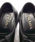 中古・古着 PRADA (プラダ) ダイアパソン オペークブラッシュドレザーシューズ ブラック サイズ:8.5：55000円