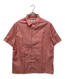 HERMES（エルメス）の古着「ストラップスリーブボーダーシャツ」｜レッド