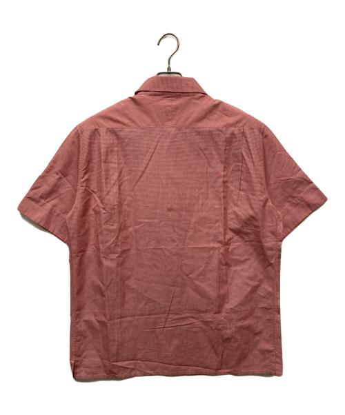 HERMES（エルメス）HERMES (エルメス) ストラップスリーブボーダーシャツ レッド サイズ:42の古着・服飾アイテム