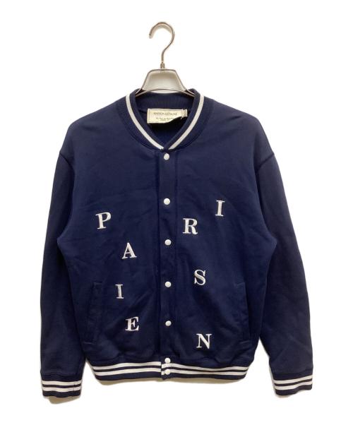 maison kitsune（メゾンキツネ）maison kitsune (メゾンキツネ) スタジャン ネイビー サイズ:Mの古着・服飾アイテム