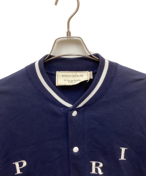 maison kitsune（メゾンキツネ）maison kitsune (メゾンキツネ) スタジャン ネイビー サイズ:Mの古着・服飾アイテム
