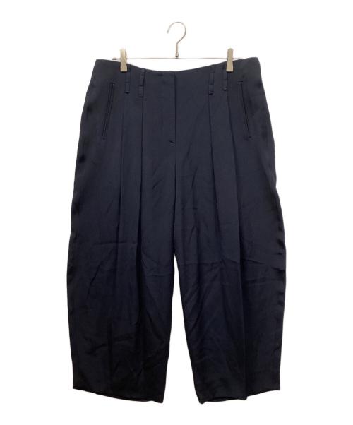 GIORGIO ARMANI（ジョルジョアルマーニ）GIORGIO ARMANI (ジョルジョアルマーニ) シルクスラックス ネイビー サイズ:48の古着・服飾アイテム