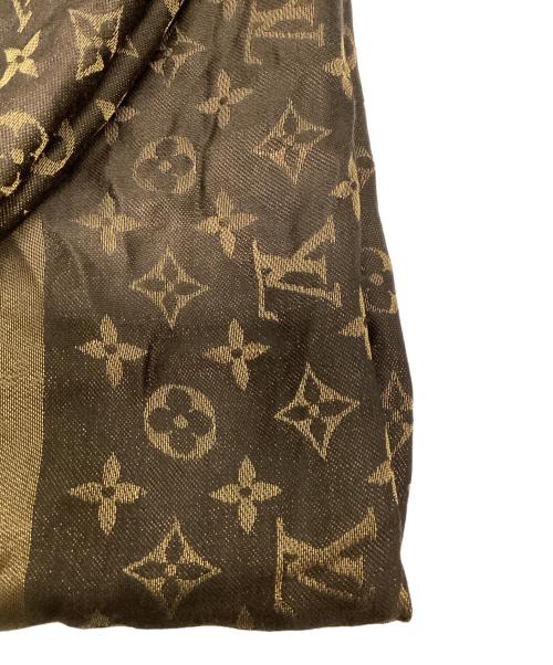 LOUIS VUITTON（ルイ ヴィトン）LOUIS VUITTON (ルイ ヴィトン) 大判ストール ゴールドの古着・服飾アイテム