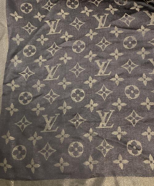 LOUIS VUITTON（ルイ ヴィトン）LOUIS VUITTON (ルイ ヴィトン) 大判ストール ゴールドの古着・服飾アイテム
