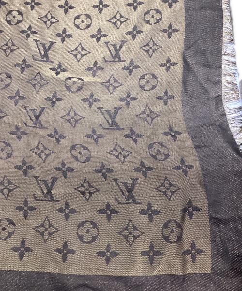 LOUIS VUITTON（ルイ ヴィトン）LOUIS VUITTON (ルイ ヴィトン) 大判ストール ゴールドの古着・服飾アイテム