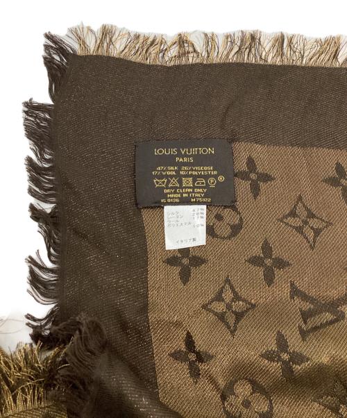 LOUIS VUITTON（ルイ ヴィトン）LOUIS VUITTON (ルイ ヴィトン) 大判ストール ゴールドの古着・服飾アイテム