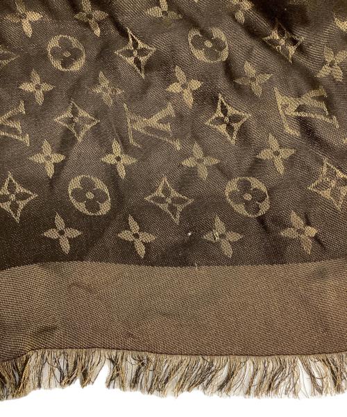 LOUIS VUITTON（ルイ ヴィトン）LOUIS VUITTON (ルイ ヴィトン) 大判ストール ゴールドの古着・服飾アイテム
