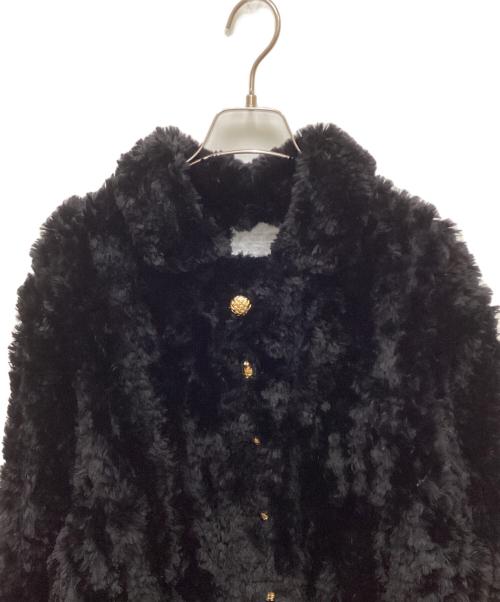 paula lishman（ポーラリシュマン）paula lishman (ポーラリシュマン) ファージャケット ブラック サイズ:Mの古着・服飾アイテム