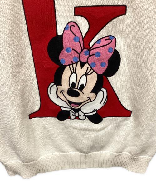 KITH（キス）KITH DISNEY Kith For Mickey & Friends Minnie K Crewneck Sweater 'Sandrift'/キスフォーミッキーアンドフレンズミッキークルーネックスウェットサンドリフト サイズ:XXLの古着・服飾アイテム