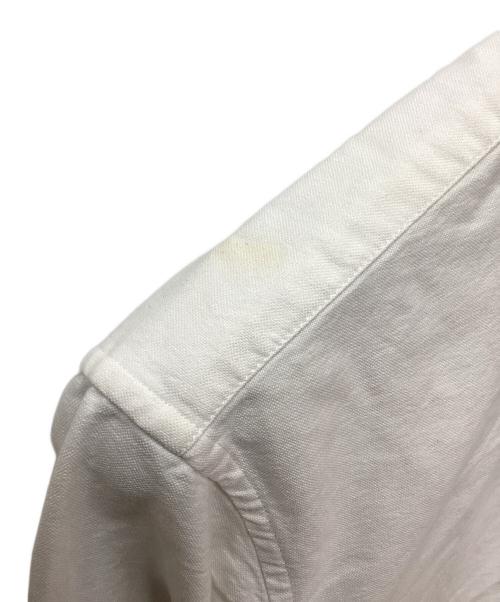 maison kitsune（メゾンキツネ）MAISON KITSUNE (メゾンキツネ) フォックスヘッドシャツ ホワイト サイズ:40の古着・服飾アイテム