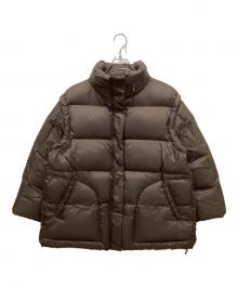 Katrin TOKYO（カトリーン トーキョー）の古着「2way oversize color down coat/2ウェイオーバーサイズカラーダウンコート」｜ブラウン