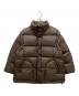 Katrin TOKYO（カトリーン トーキョー）の古着「2way oversize color down coat/2ウェイオーバーサイズカラーダウンコート」｜ブラウン