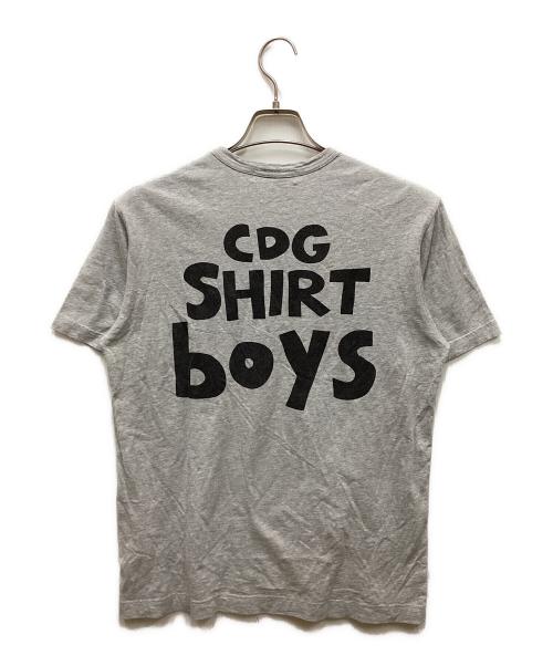 COMME des GARCONS SHIRT BOYS（コムデギャルソンシャツボーイズ）COMME des GARCONS SHIRT boys (コムデギャルソンシャツボーイズ) バックロゴTシャツ グレー サイズ:Mの古着・服飾アイテム