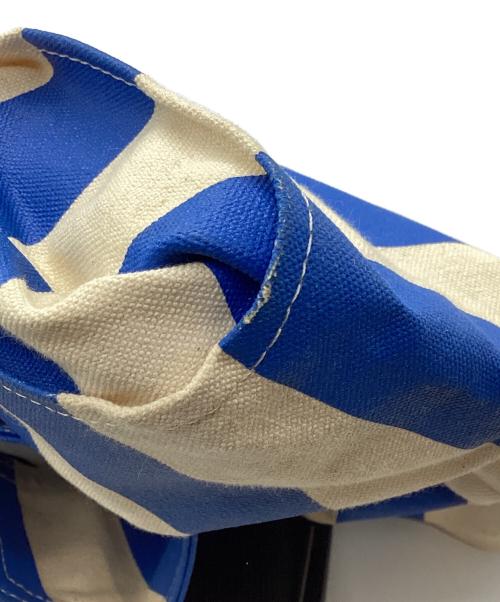 whowhat（フーワット）whowhat (フーワット) ストライプ柄リボンバッグ ブルーの古着・服飾アイテム