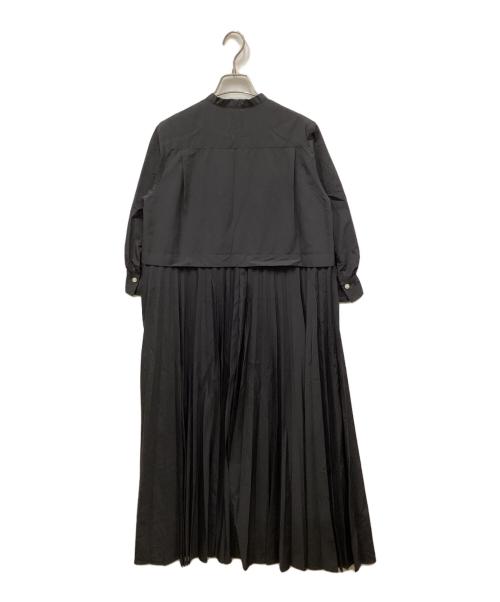 BALLSEY（ボールジィ）BALLSEY (ボールジィ) スパンブロード バックプリーツシャツワンピース グレー サイズ:36の古着・服飾アイテム