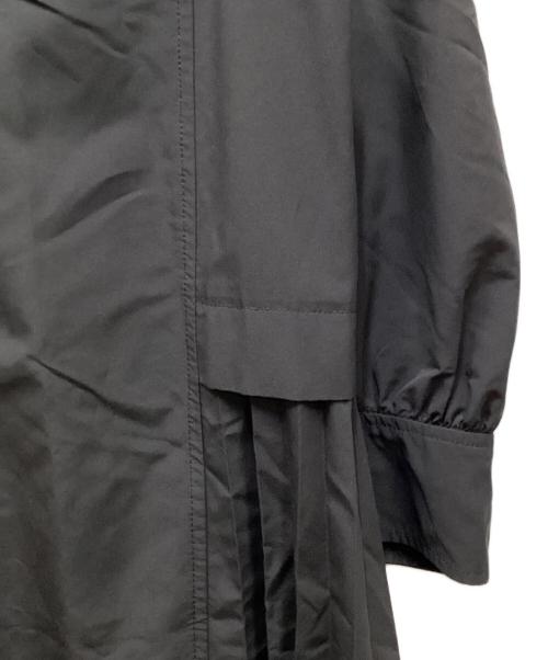 BALLSEY（ボールジィ）BALLSEY (ボールジィ) スパンブロード バックプリーツシャツワンピース グレー サイズ:36の古着・服飾アイテム