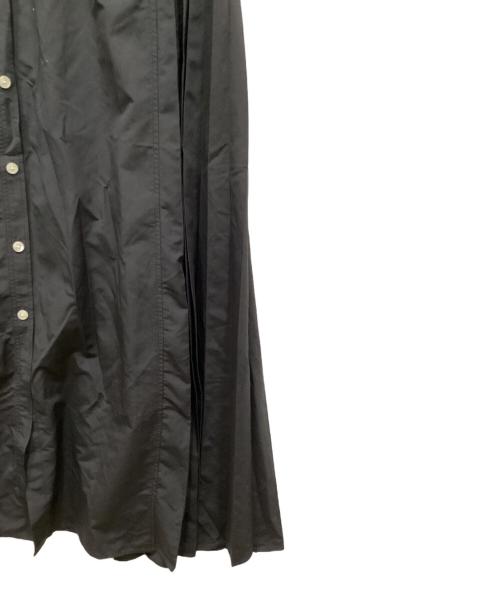 BALLSEY（ボールジィ）BALLSEY (ボールジィ) スパンブロード バックプリーツシャツワンピース グレー サイズ:36の古着・服飾アイテム